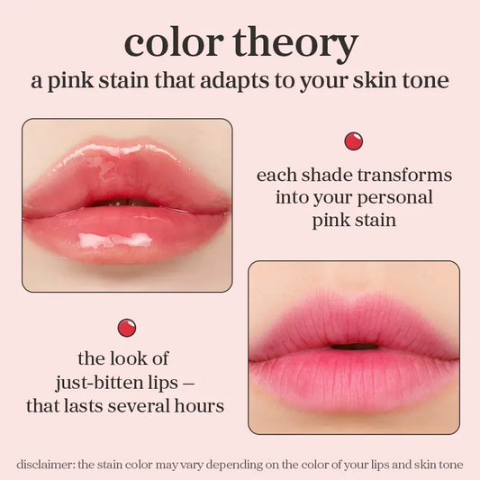 Nooni Korean Apple Lip Oil + Lip Stain | Glossy, Tinted & Long-Lasting Moisture