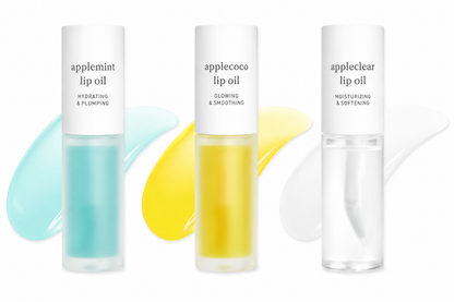 Nooni Korean Apple Lip Oil + Lip Stain | Glossy, Tinted & Long-Lasting Moisture