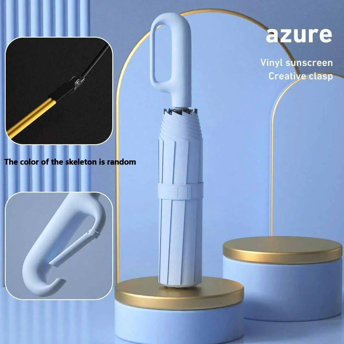 Automatic Folding Umbrella | Windproof & Waterproof, One-Touch Open/Close – 17 Colors