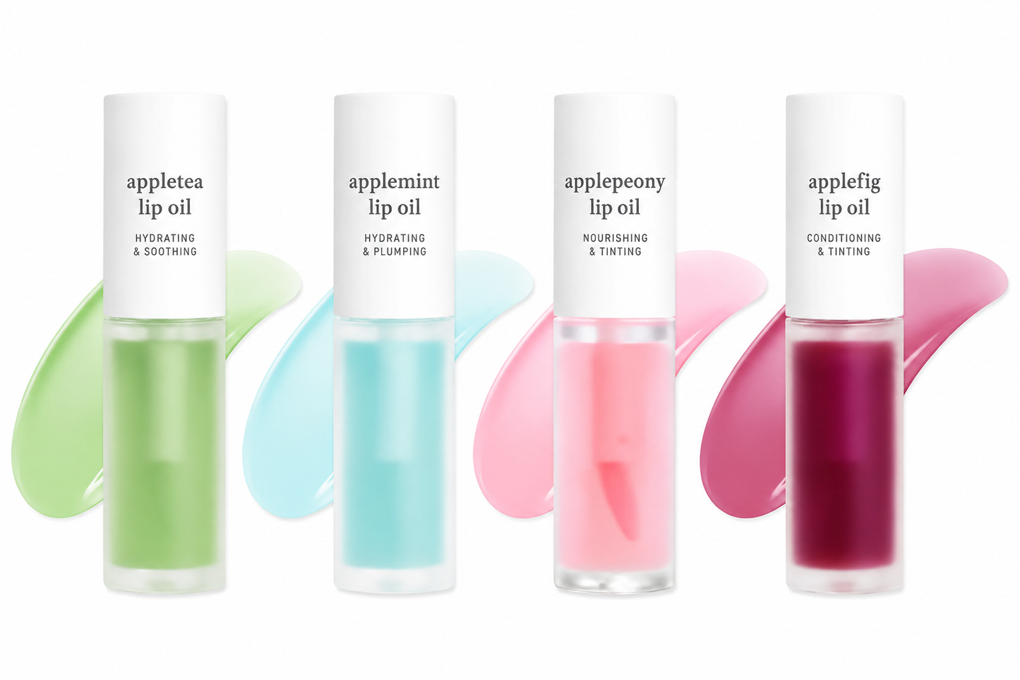 Nooni Korean Apple Lip Oil + Lip Stain | Glossy, Tinted & Long-Lasting Moisture