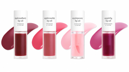Nooni Korean Apple Lip Oil + Lip Stain | Glossy, Tinted & Long-Lasting Moisture