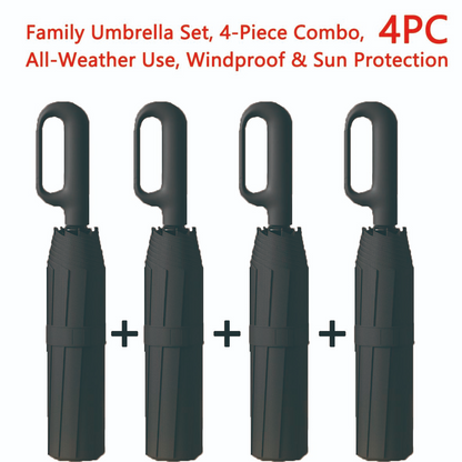 Automatic Folding Umbrella | Windproof & Waterproof, One-Touch Open/Close – 17 Colors