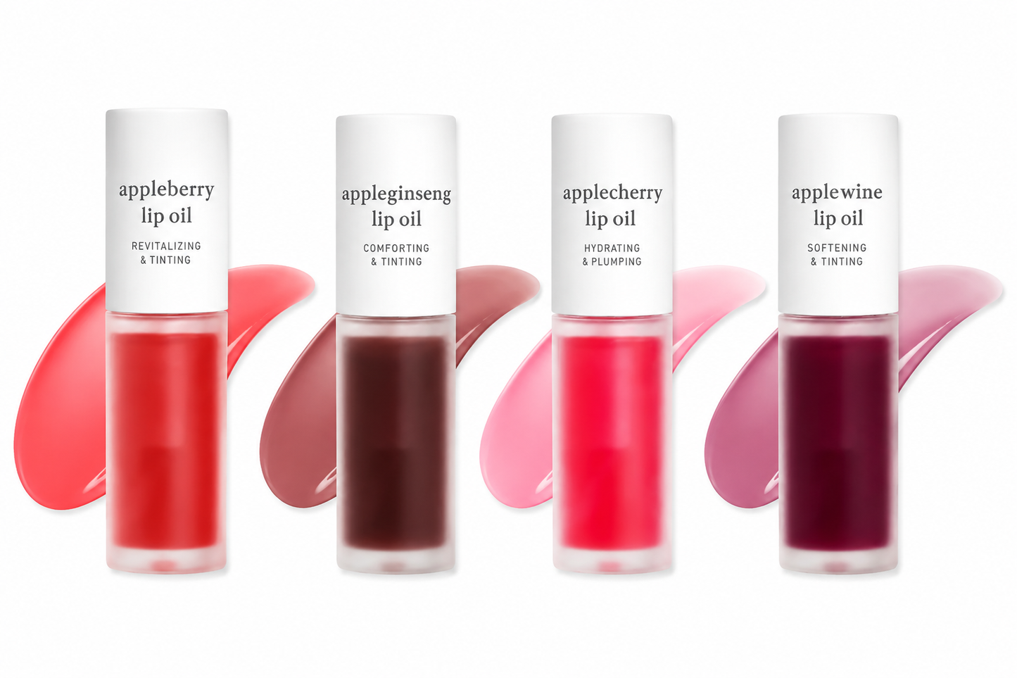 Nooni Korean Apple Lip Oil + Lip Stain | Glossy, Tinted & Long-Lasting Moisture