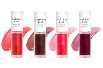 Nooni Korean Apple Lip Oil + Lip Stain | Glossy, Tinted & Long-Lasting Moisture