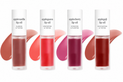 Nooni Korean Apple Lip Oil + Lip Stain | Glossy, Tinted & Long-Lasting Moisture