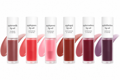 Nooni Korean Apple Lip Oil + Lip Stain | Glossy, Tinted & Long-Lasting Moisture