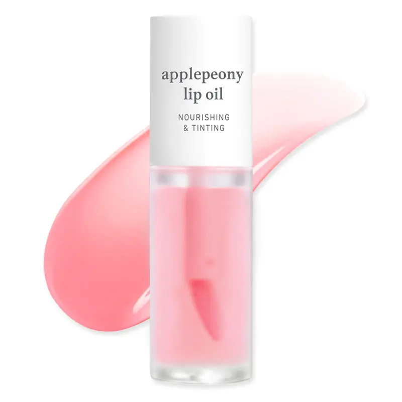 Nooni Korean Apple Lip Oil + Lip Stain | Glossy, Tinted & Long-Lasting Moisture
