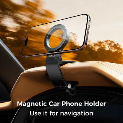 Magnetic Car Phone Mount | MagSafe Compatible, 360° Adjustable – iPhone 17/16/15/14/13/12
