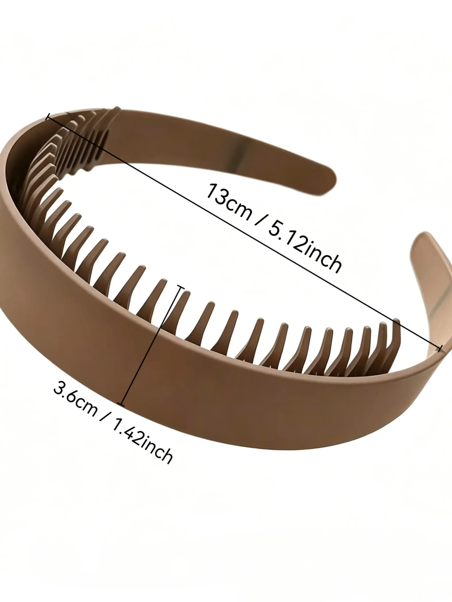 Toothed Wide Band Hairband for Women, Forehead Fringe Holder