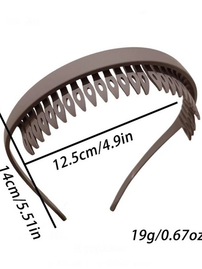 4pcs Matte Textured Anti-Slip Hair Bands for Women Simple High-End Versatile