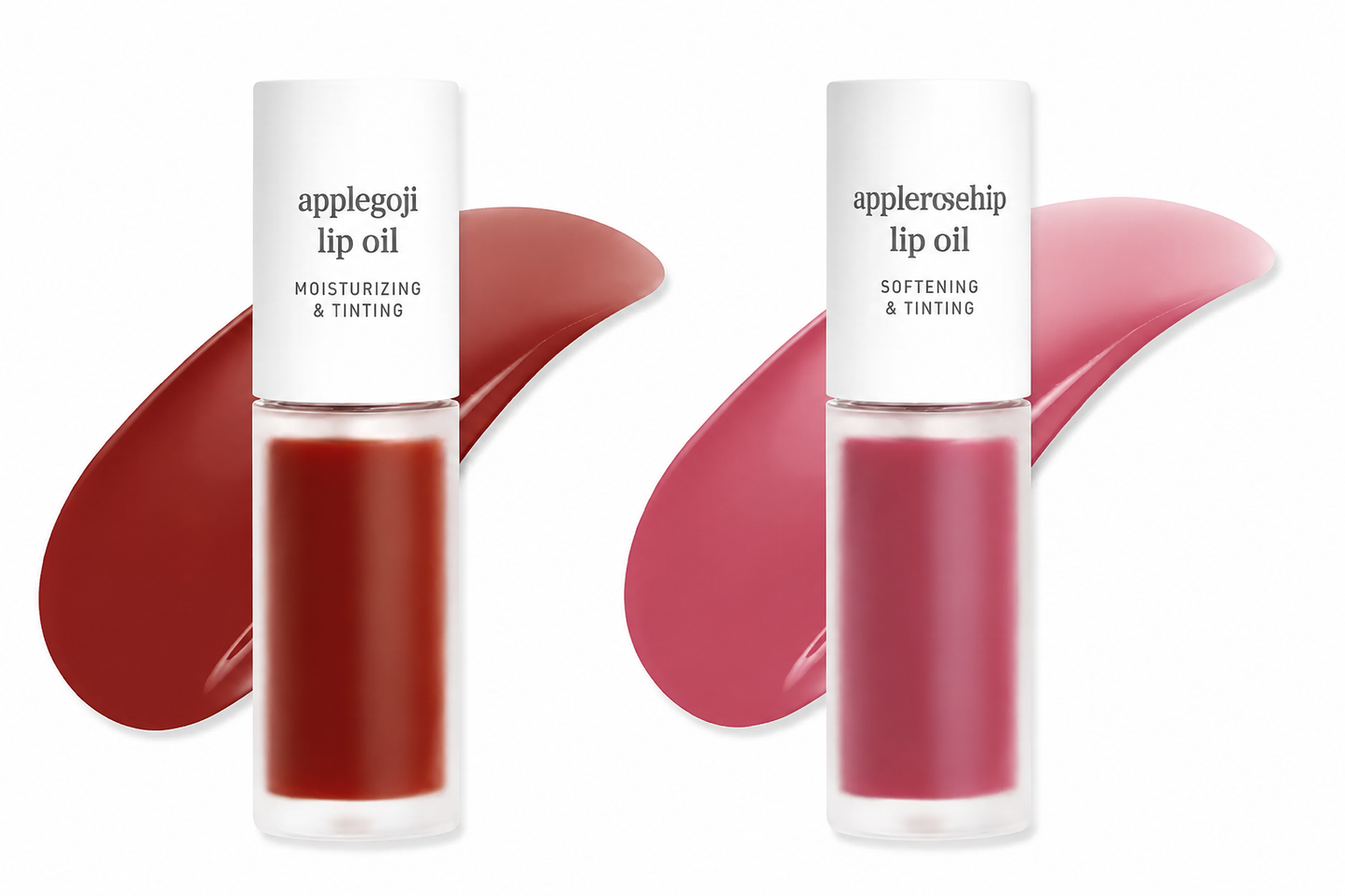 Nooni Korean Apple Lip Oil + Lip Stain | Glossy, Tinted & Long-Lasting Moisture
