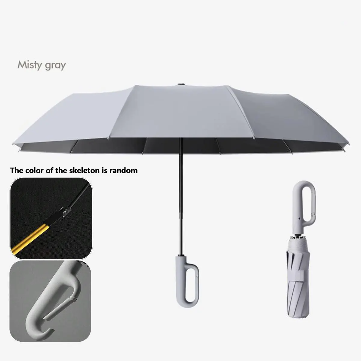 Automatic Folding Umbrella | Windproof & Waterproof, One-Touch Open/Close – 17 Colors