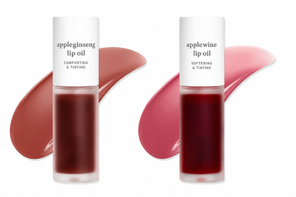 Nooni Korean Apple Lip Oil + Lip Stain | Glossy, Tinted & Long-Lasting Moisture