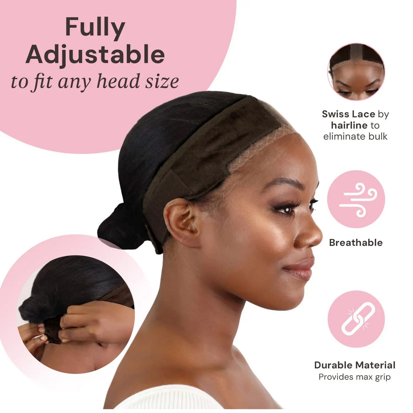 Lace Wig Grip Band Adjustable: Wig Grip Band for Lace Front Wigs