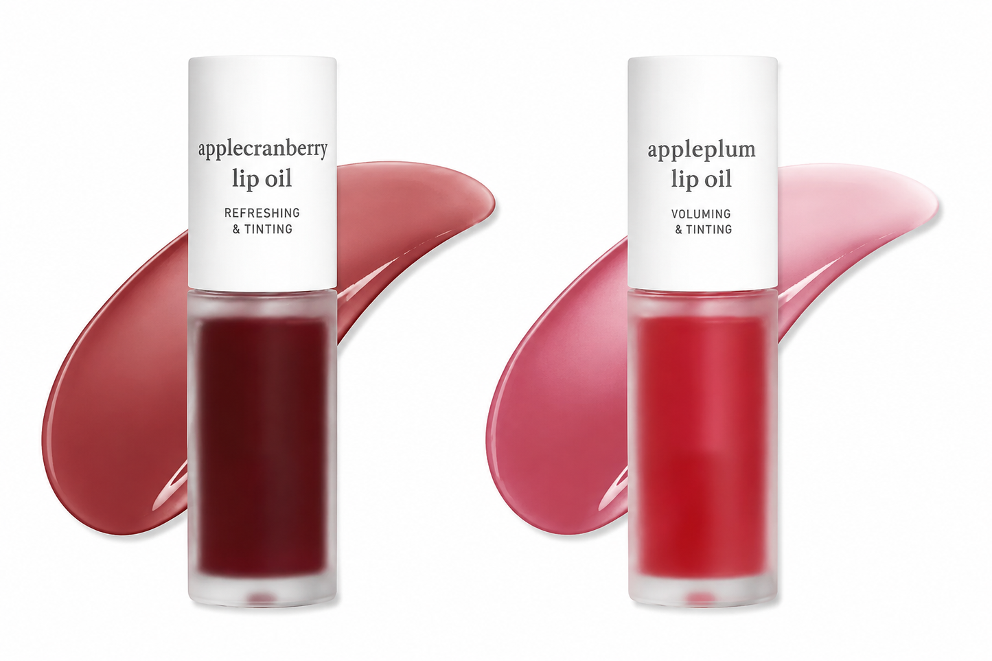 Nooni Korean Apple Lip Oil + Lip Stain | Glossy, Tinted & Long-Lasting Moisture