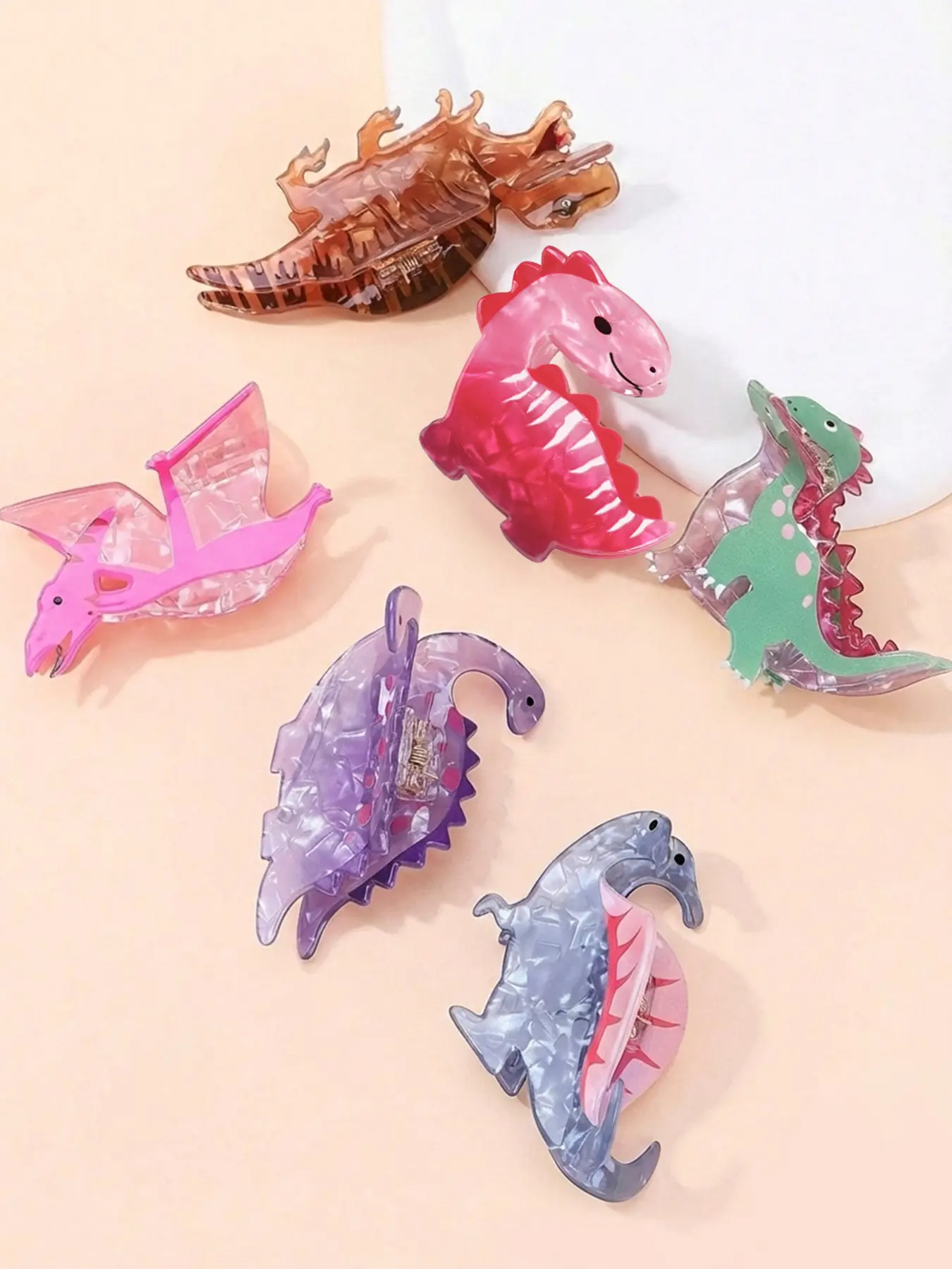 Cute Dinosaur Design Hair Claws, Super Cute Clips