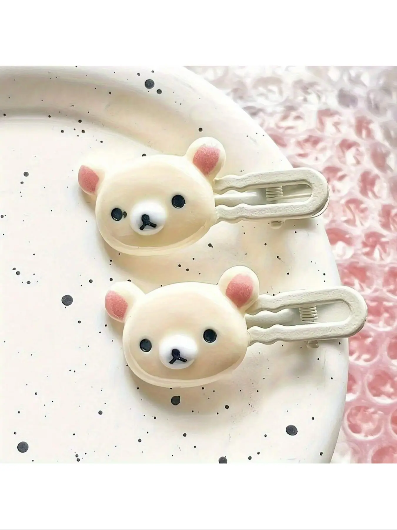 Cute Cartoon Bear Hair Clips Duckbill Buckle