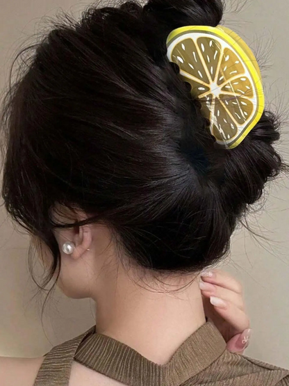 Cherry Pattern Hair Claw Cute Fruit Themed Hair Accessories for Women & Girls