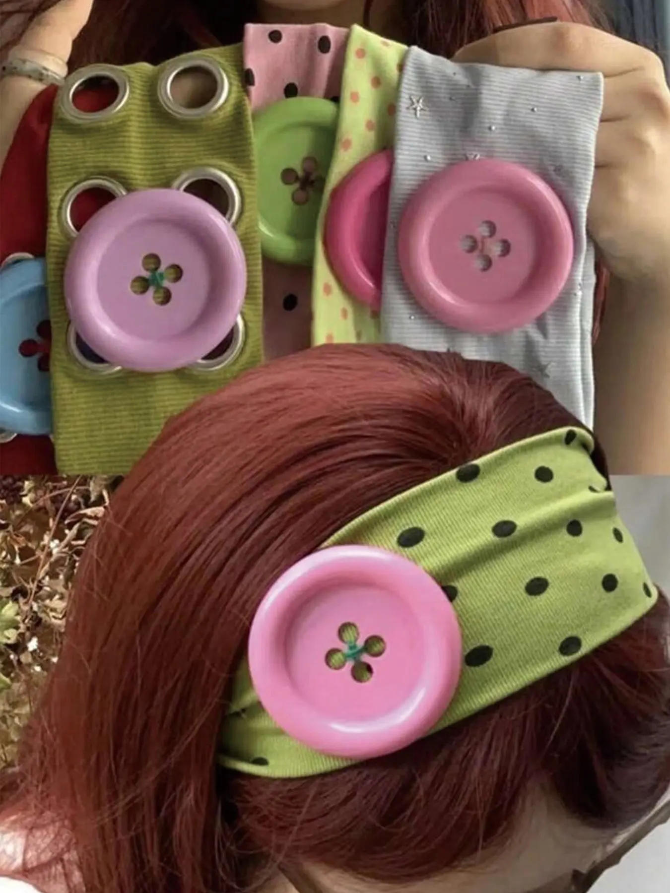 1pc Cute Polka Dot Hair Band, Non-Slip Elastic Hair Accessory