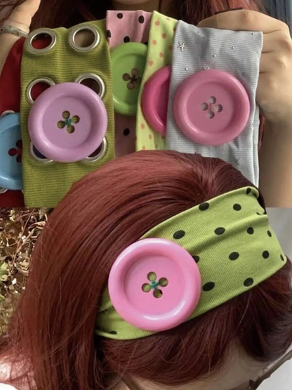 1pc Cute Polka Dot Hair Band, Non-Slip Elastic Hair Accessory