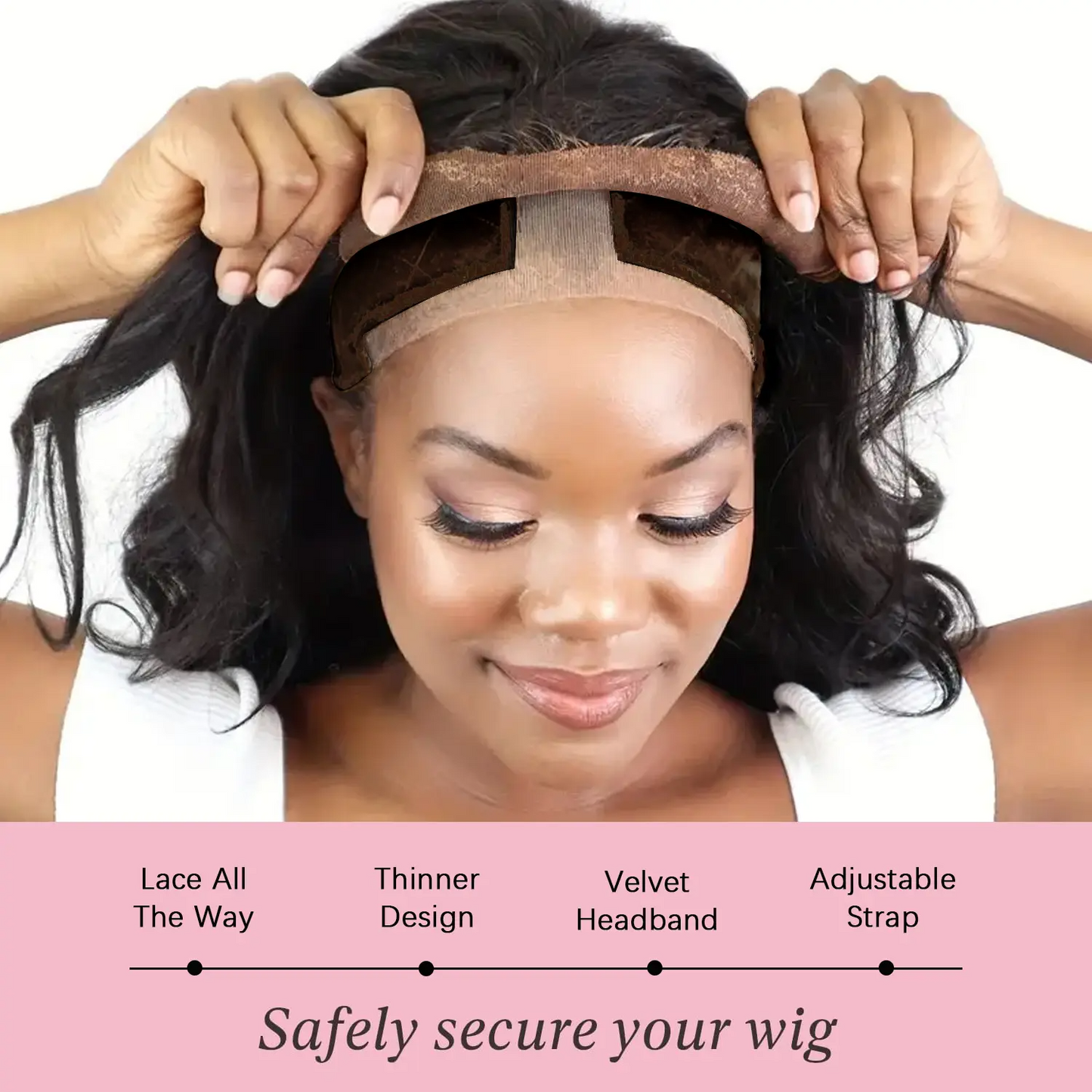 Lace Wig Grip Band Adjustable: Wig Grip Band for Lace Front Wigs