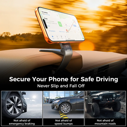 Magnetic Car Phone Mount | MagSafe Compatible, 360° Adjustable – iPhone 17/16/15/14/13/12