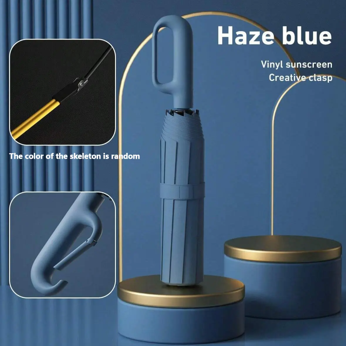Automatic Folding Umbrella | Windproof & Waterproof, One-Touch Open/Close – 17 Colors