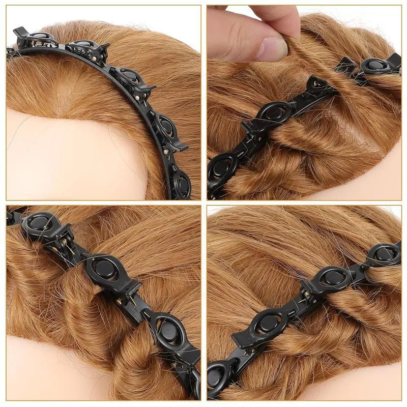 Women's Elegant Minimalist Hair Hoops with Clips, Trendy Simple Style Hair Hoops