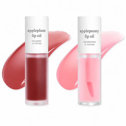 Nooni Korean Apple Lip Oil + Lip Stain | Glossy, Tinted & Long-Lasting Moisture