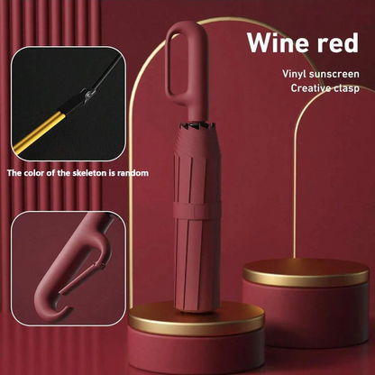 Automatic Folding Umbrella | Windproof & Waterproof, One-Touch Open/Close – 17 Colors