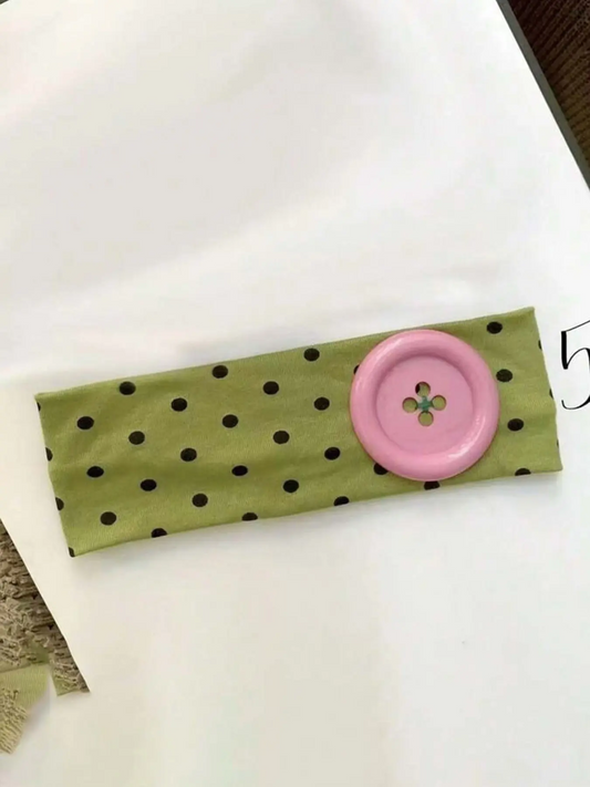 1pc Cute Polka Dot Hair Band, Non-Slip Elastic Hair Accessory