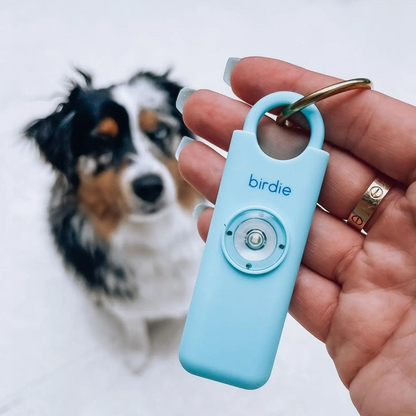 Birdie Personal Safety Alarm – 130dB Siren, Strobe Light & Keychain for Women