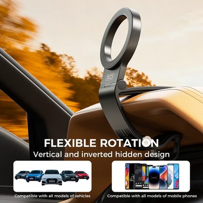 Magnetic Car Phone Mount | MagSafe Compatible, 360° Adjustable – iPhone 17/16/15/14/13/12