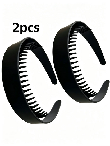 Toothed Wide Band Hairband for Women, Forehead Fringe Holder