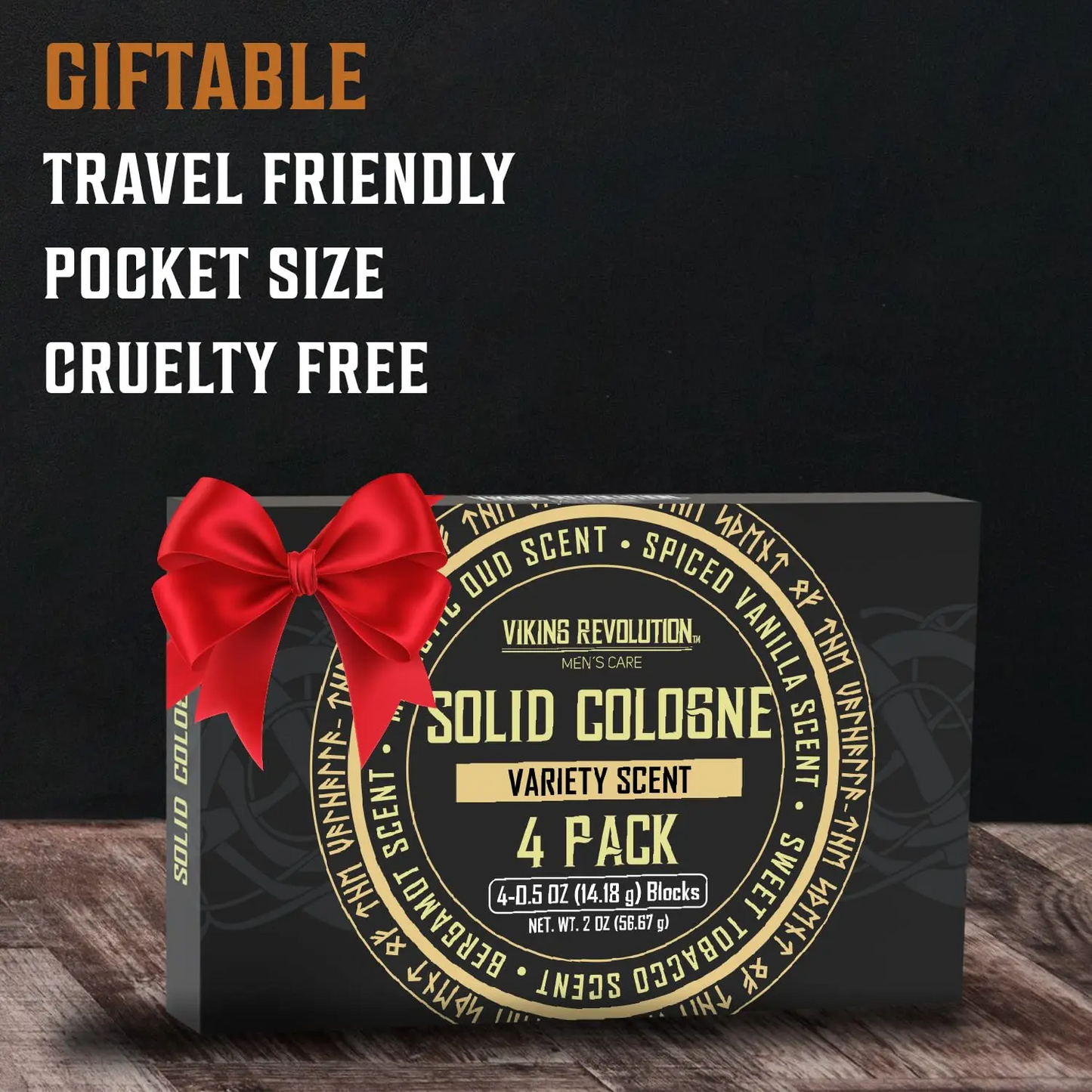 Solid Cologne for Men – 12-Scent Travel Tin Set | Alcohol-Free Balm | 0.5 oz Each