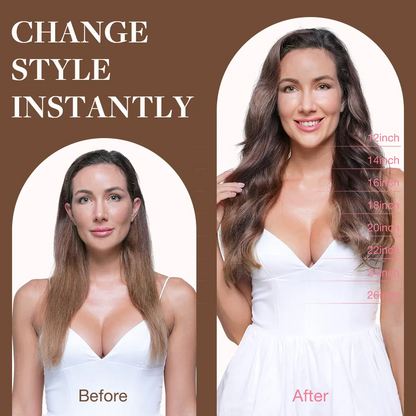 1/2Pcs Hair Extensions Clip in Human Hair Natural Straight Remy Hair Easy