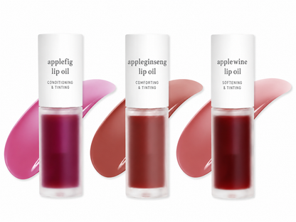 Nooni Korean Apple Lip Oil + Lip Stain | Glossy, Tinted & Long-Lasting Moisture