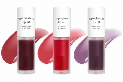 Nooni Korean Apple Lip Oil + Lip Stain | Glossy, Tinted & Long-Lasting Moisture