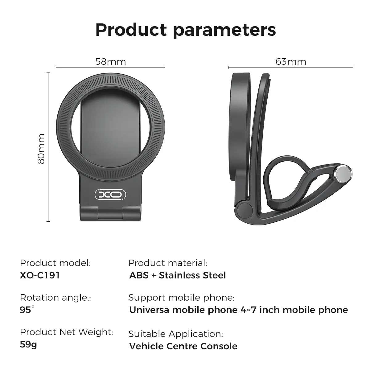 Magnetic Car Phone Mount | MagSafe Compatible, 360° Adjustable – iPhone 17/16/15/14/13/12