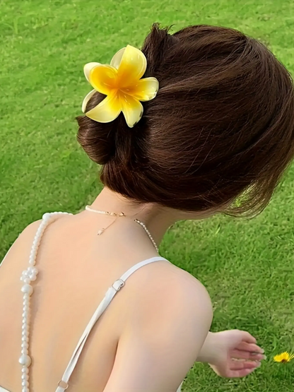 18 Pcs Gradient Candy Color Flower Hair Clips, Hair Clip Set